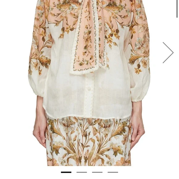 NWOT zimmermann chintz blouse skirt set - Picture 6 of 16